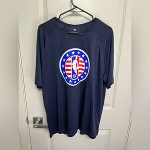 Fanatics Men's Dark Blue NBA Emblem Tee in size XL